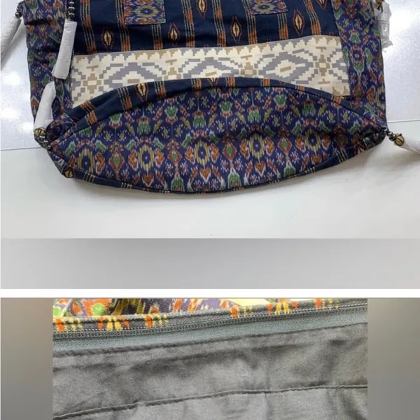 Free People Basel Tassel Patchwork Tote In Southwestern Pattern NWOT - Image 4