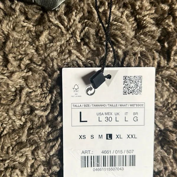 NWT ZARA Silk Tie‎ Up Top - Image 3