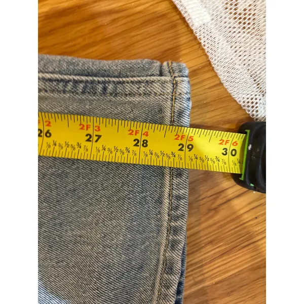 Gap 90s Straight High Rise Jeans Light Wash Blue Denim Size 28 6‎ Regular - Image 5