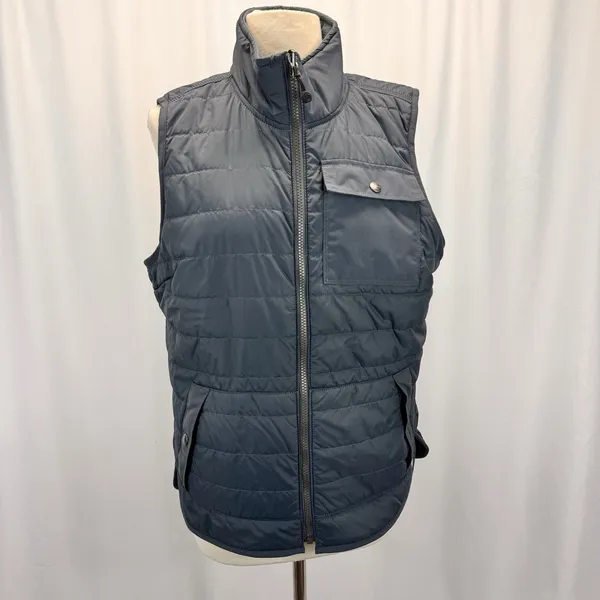 Carhartt Reversible Quilted Flannel Vest M 8-10 Green Black Buffalo Plaid Chore - Image 3