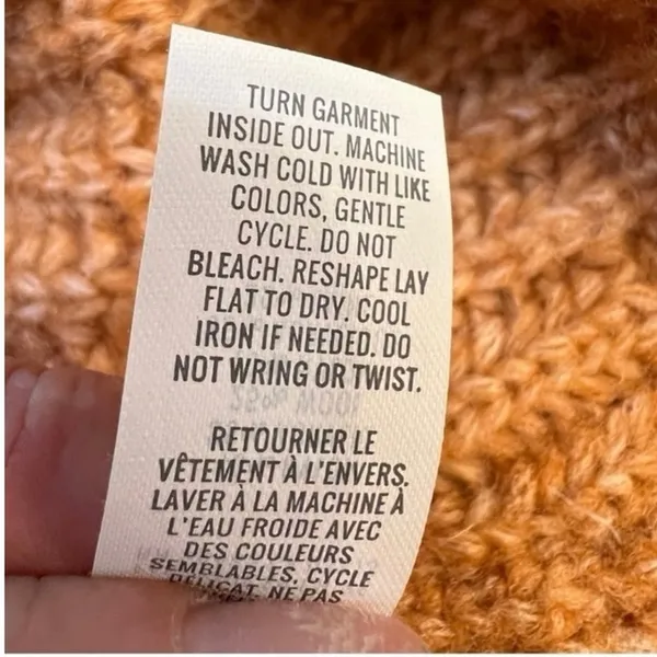 Aerie Brown Ribbed Knit Hoodie Sweater Oversized Soft Cozy Pullover Size M - Image 10
