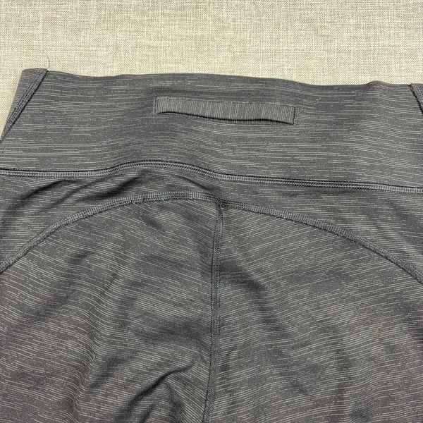 Outdoor Voices Leggings Womens M Gray Striped Mid Rise Ankle Pockets Yoga Gym - Image 7