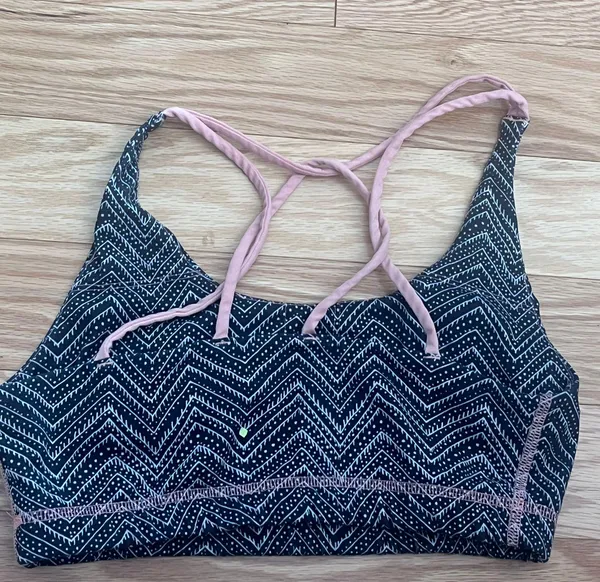 Hollister Gray / Black Sports Bra - Image 3