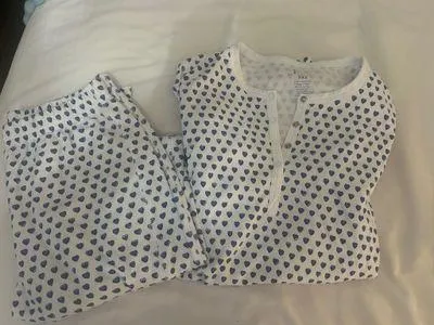 Roller rabbit blue heart pajamas  - Image 2