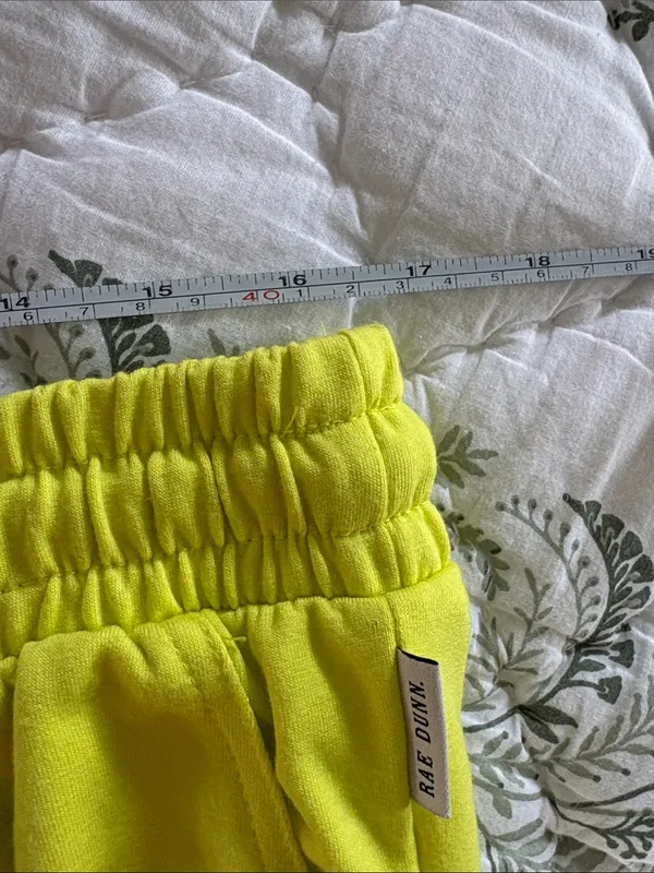 Rae Dunn Neon Lime Elastic Waist‎ Athletic Shorts XL - Image 4