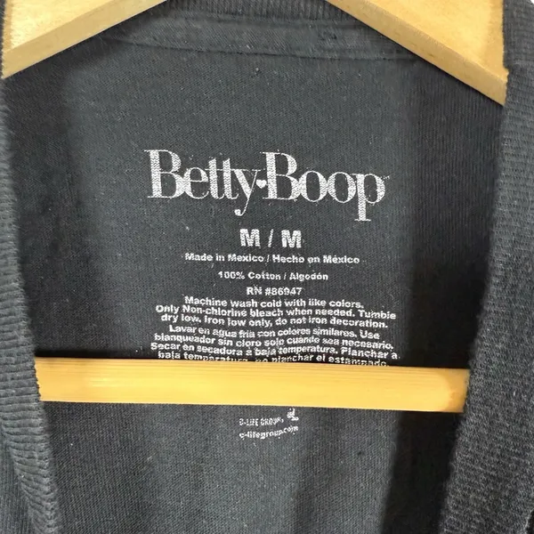 VINTAGE Y2K Betty Boop Women’s Graphic Tee in Black Multi Size M - Image 2