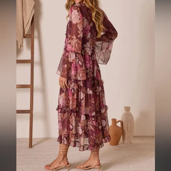 NWOT Vici Whisperfolk A Line Maxi Dress - Image 2