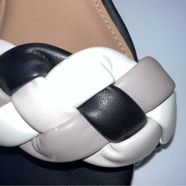 DV by Dolce Vita Sully Black and White Braided Sandals - Image 13