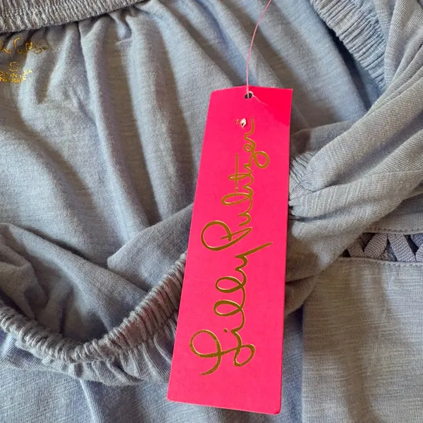 Lilly Pulitzer KATT Top Periwinkle Purple Off‎ Shoulder Long Sleeve S NWT - Image 9