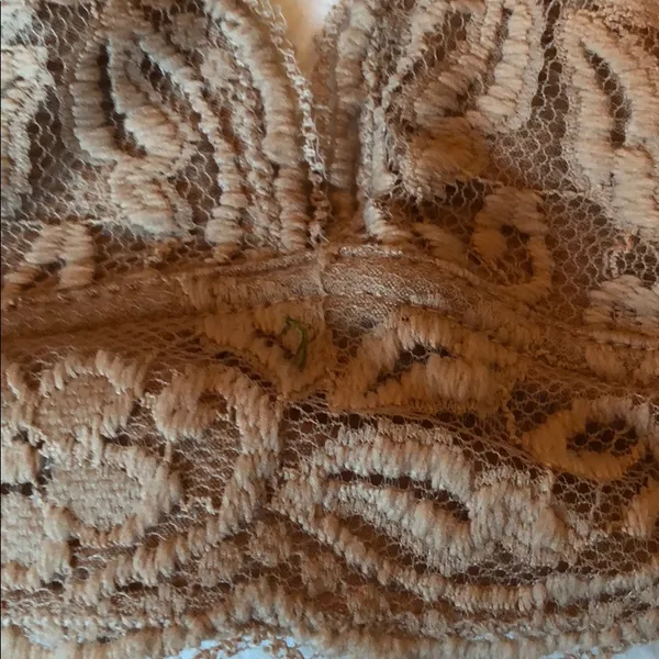 Out From Under Lace Halter Bralette Tan - Image 2