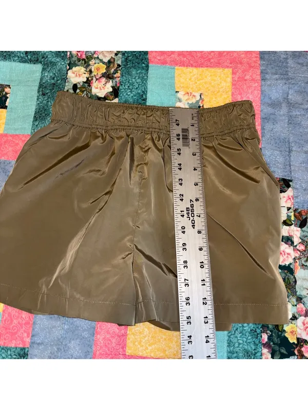 Reformation $98 Woman’s S Deadstock High Waisted Olive Green Stretch Short Small - Image 9