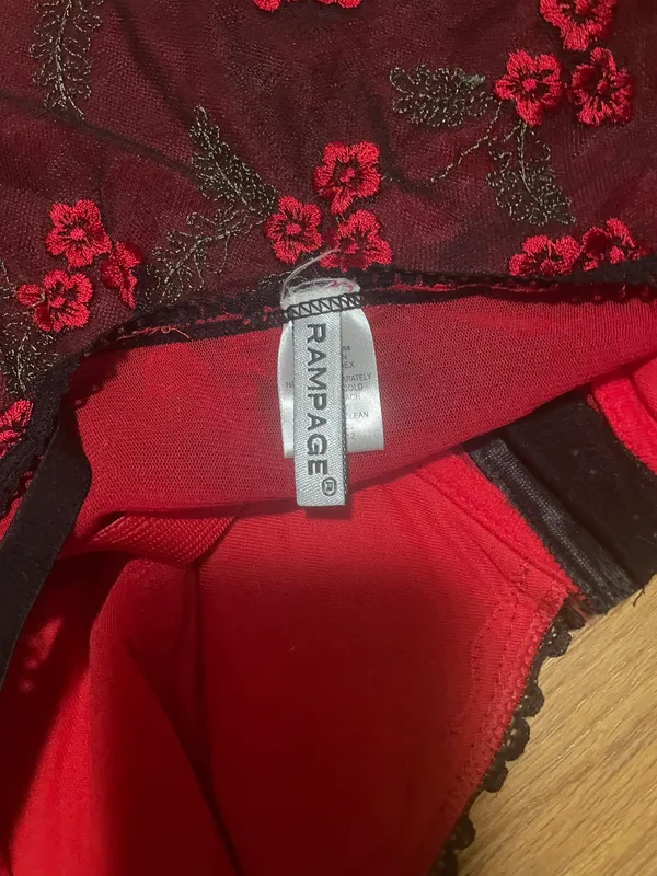 Vintage corset top Red Size 36 C - Image 4