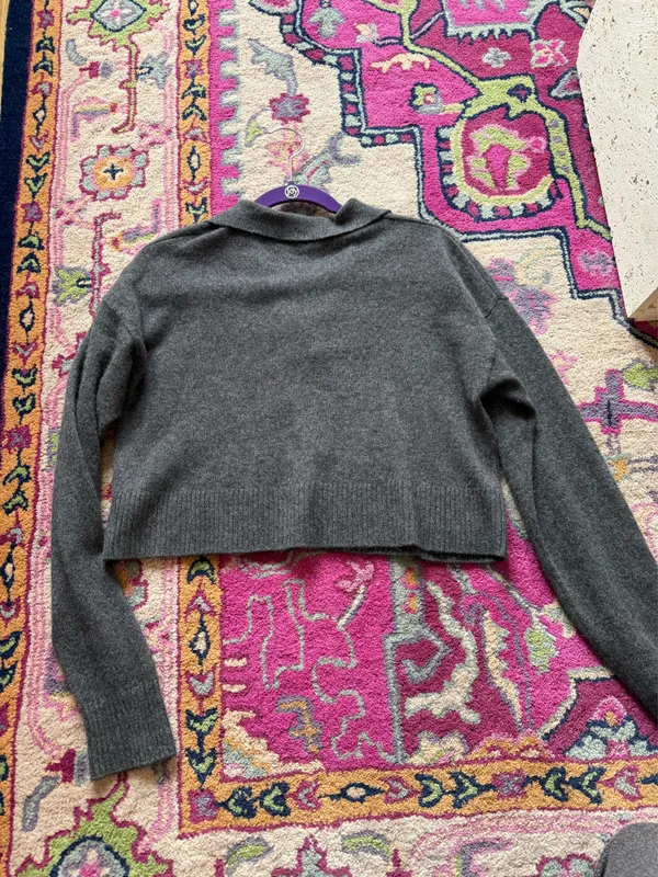 Reformation Cashmere Polo Sweater - Image 5