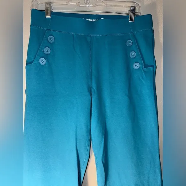 Betabrand blue Midrise bootcut pull on dress pants medium long - Image 2
