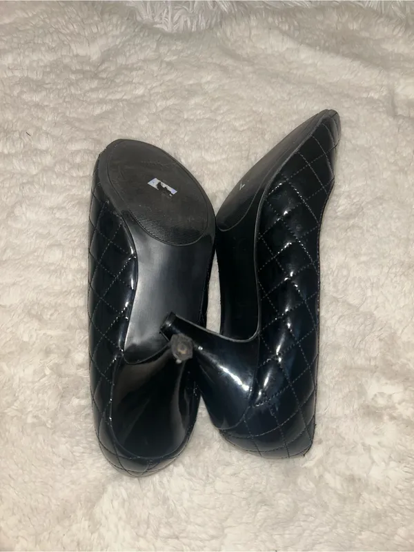 Mossimo Quilted Patent Peep-Toe Heels Y2K vibes shoes woman’s size 8 - Image 5