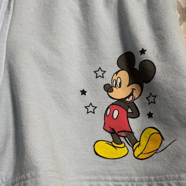 Disney Light Blue Mickey Mouse Women's Shorts - Image 3