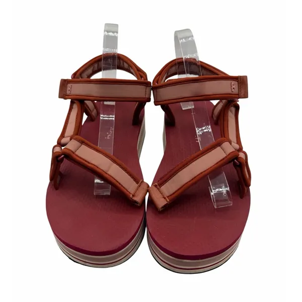 Tory Burch Sport Strappy Sandal Pink Magnolia Loganberry Size 9.5 Y2K Athleisure - Image 8