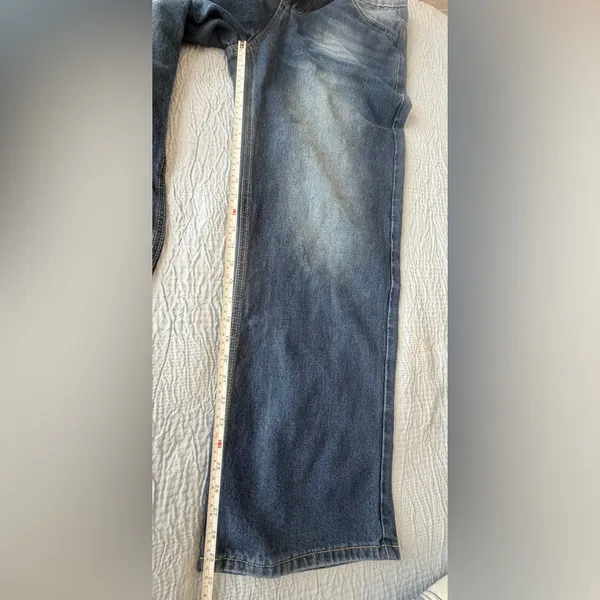 MANFINITI NWOT Dark Blue Wide Leg Jeans - Image 9