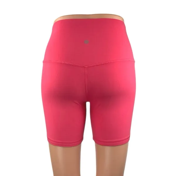 Lululemon Womens Hot Pink High Waisted Yoga Running Athletic Biker Shorts Size 4 - Image 3