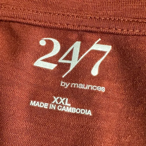 Maurices 24/7 Fairhaven Tee in Cabo Brown Sz XXL - Image 6