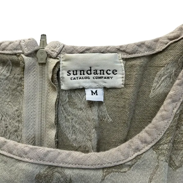 90s Sundance Catalog Vintage Floral Jacquard Maxi Dress M boho Cottage Romantic - Image 6