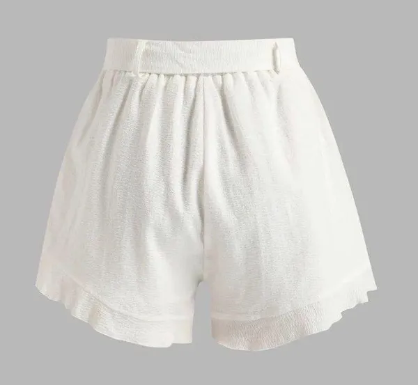 Cider White Flowy Shorts - Image 3