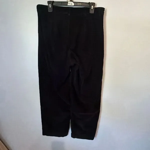 Everlane The Corduroy Wide Leg Pant Black High Rise Size 12 Fall Casual #900 - Image 6
