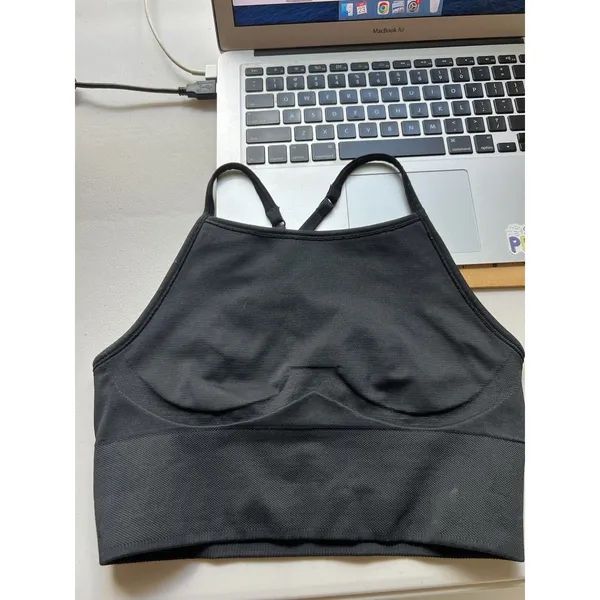 Lululemon Ebb To Street Bra Size‎ 4 Black Long Line - Image 9