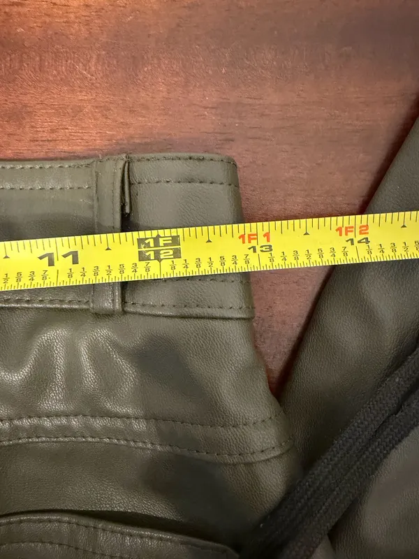 Women’s ZARA Leather Faux Pants small new with tags - Image 5