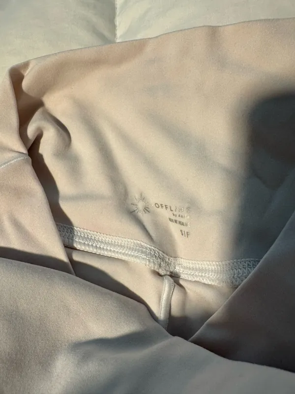 Aerie White Crossover Shorts - Image 2