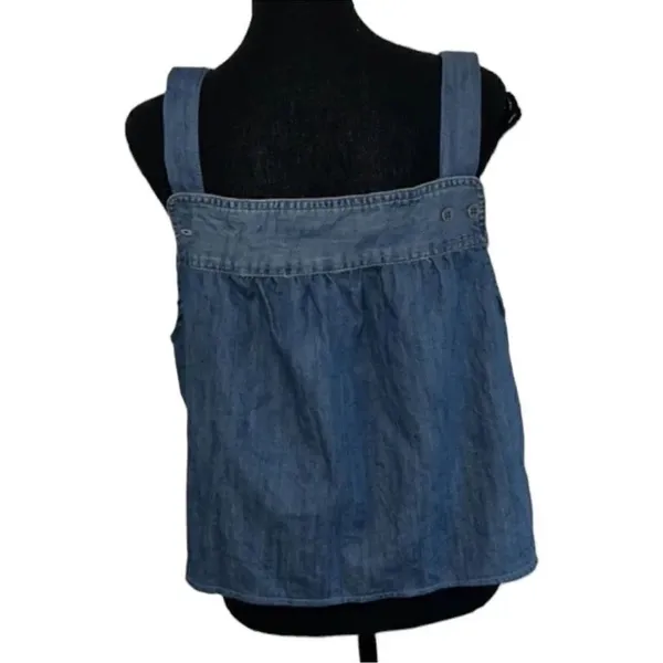 Urban Renewal Vintage Denim Crop Denim Blue Top - Image 3