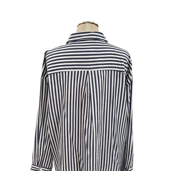 Anthropologie Maeve Bennet Beaded Sequined Button Down Shirt Striped Large‎ - Image 11