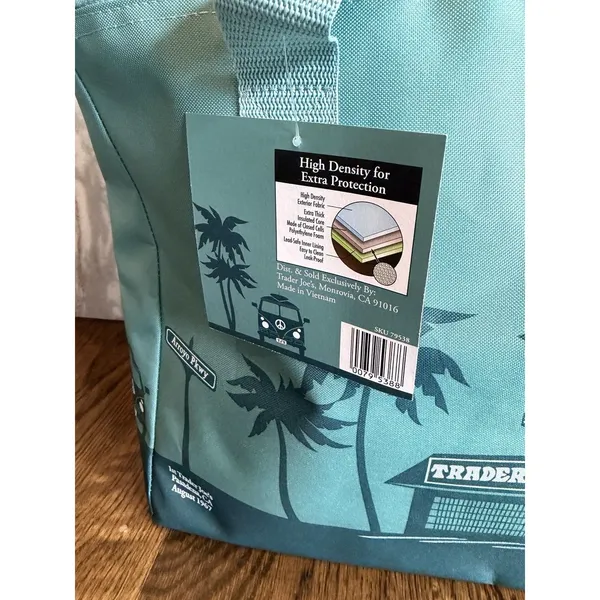 Trader Joe's Cooler Bag Teal Green Large Insulated NEW 8 gal Ships Quick - Image 5