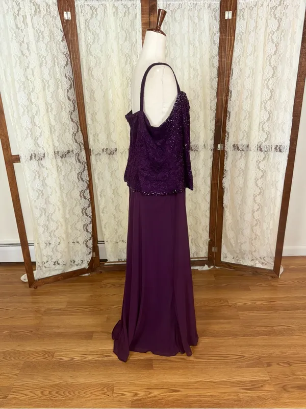 Beautiful Karen Miller Beaded Mother of the Bride Evening Gown - Image 3