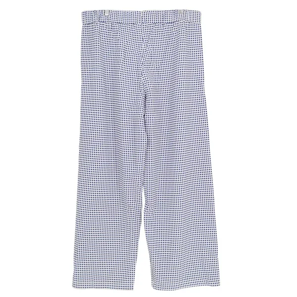 Marc Bouwer Unlimited Blue White Gingham Wide Leg Pants XL Textured Stretch SKU - Image 5
