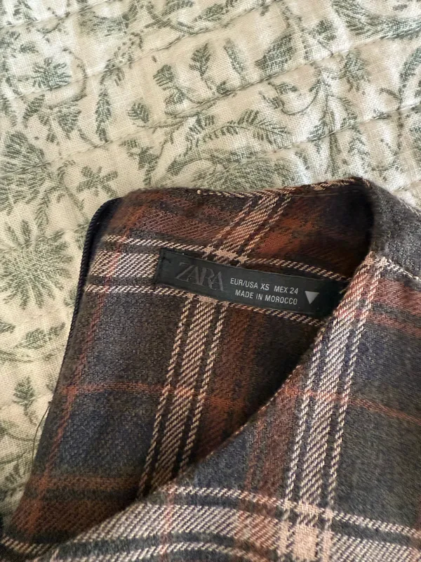 Zara plaid top - Image 3