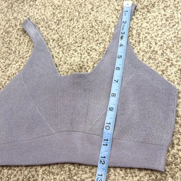 Intimately Free People Knit Two Piece Set Women L Purple Ribbed‎ Pants Lounge - Image 13