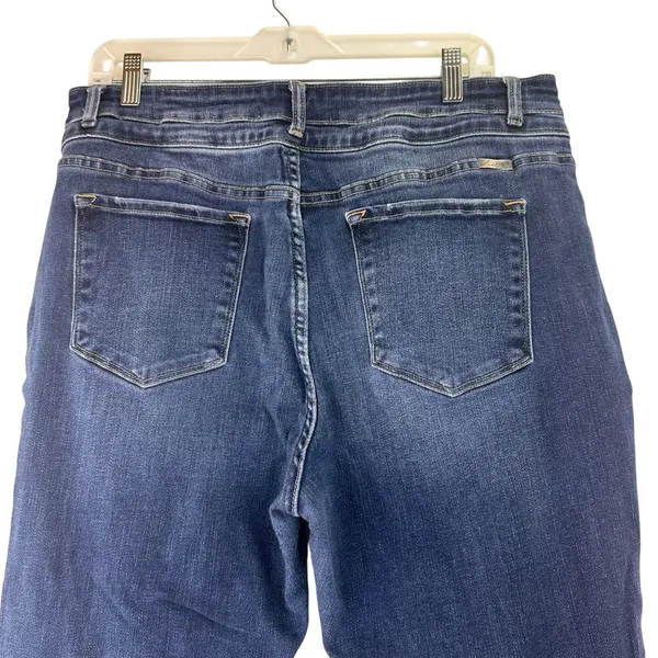 KanCan Maurices High Rise Curvy Dark Destructed Skinny Jeans Size 33 - Image 5