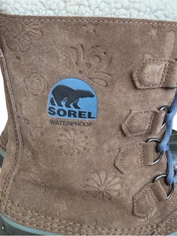 Sorel Women's Sz 11 Suede 10" Winter Boots Rubber & Leather NL1966-202 Lace Up - Image 9
