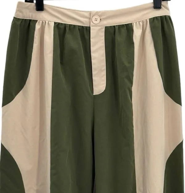 Cider Woven Patchy Jogger Pant Cream Green Size Large0 - Image 2