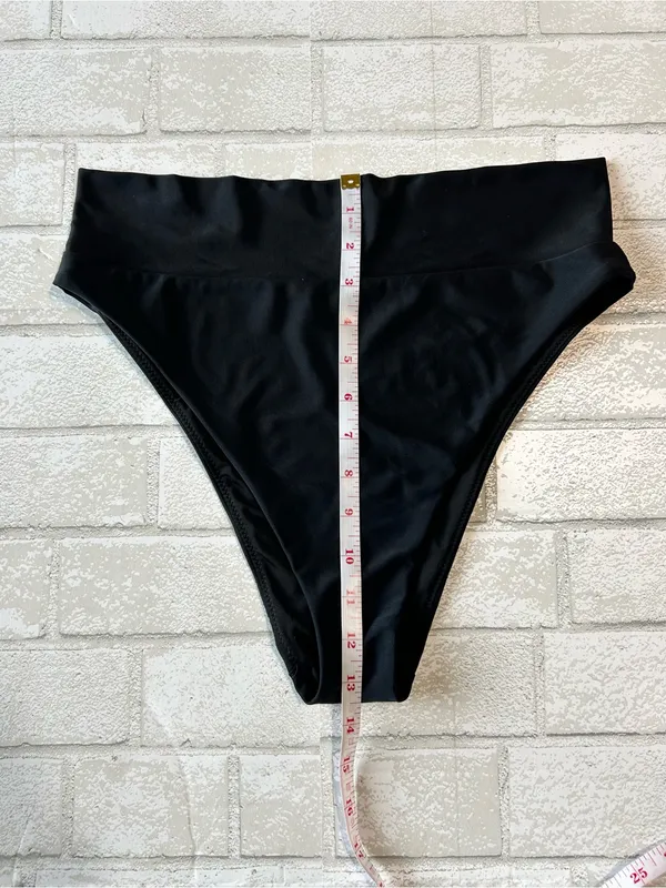 Aerie Black Women's High-Waist Bikini Set pool Beach Vacation - Image 7