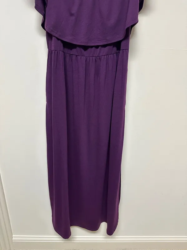 NWT Nemidor Purple Maxi Dress with Pockets size 18 - Image 3