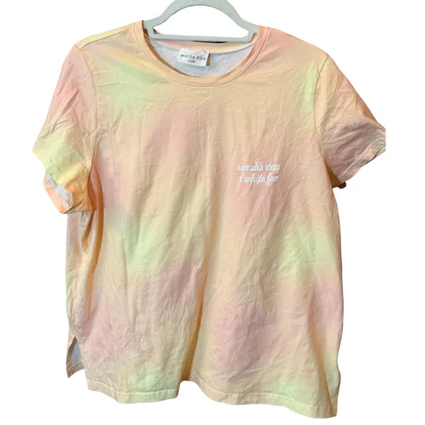 White Fox x Sarah’s Day Tie-Dye Tee 🍧 XL - Image 8