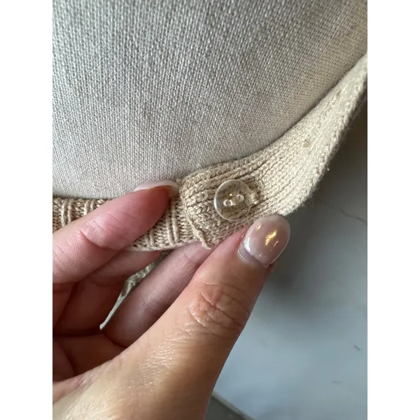 Revolve 525 Tank Top Women XS Beige Tan Oat Cable Knit Tiny Tank Cropped‎ Sexy - Image 11