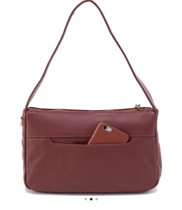 HOBO kole shoulder bag soft leather berry - Image 2
