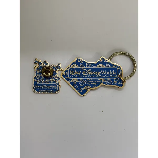 VTG Y2K Disney World Trading Pin Name Tag & Keychain Rachel Souvenir Vintage - Image 2