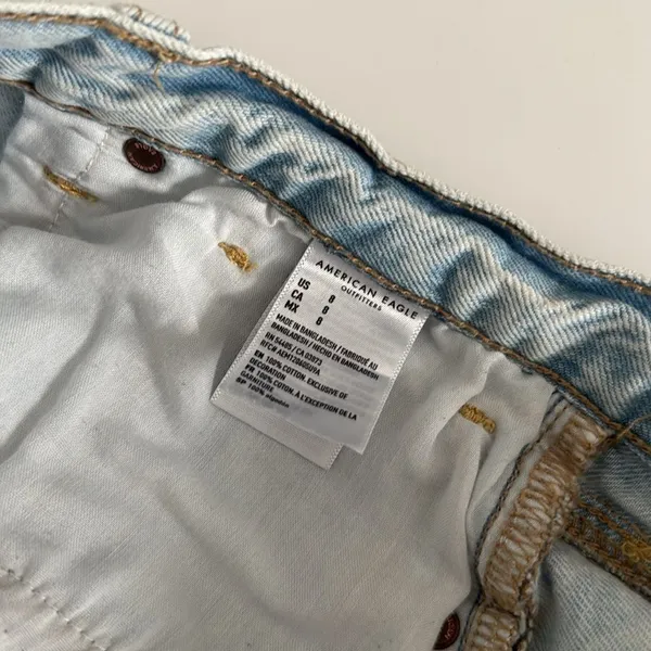 American Eagle Light Blue Jean Mom Shorts EUC - Image 7