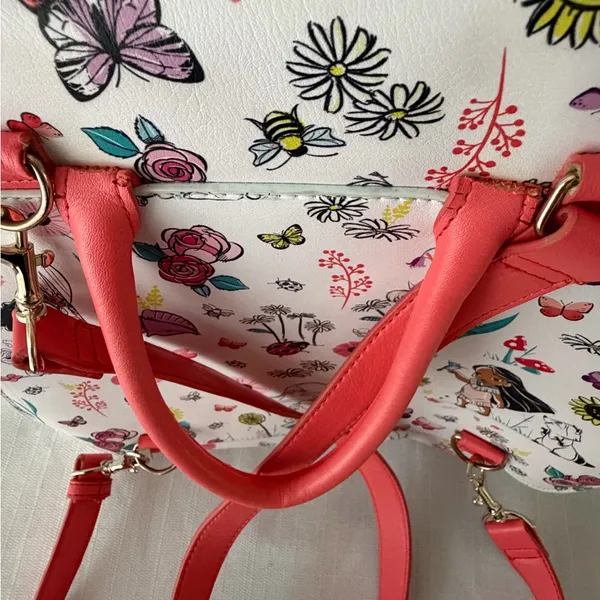 Disney Animators Collection Backpack Floral Princess Disney Store Exclusive(B154 - Image 10