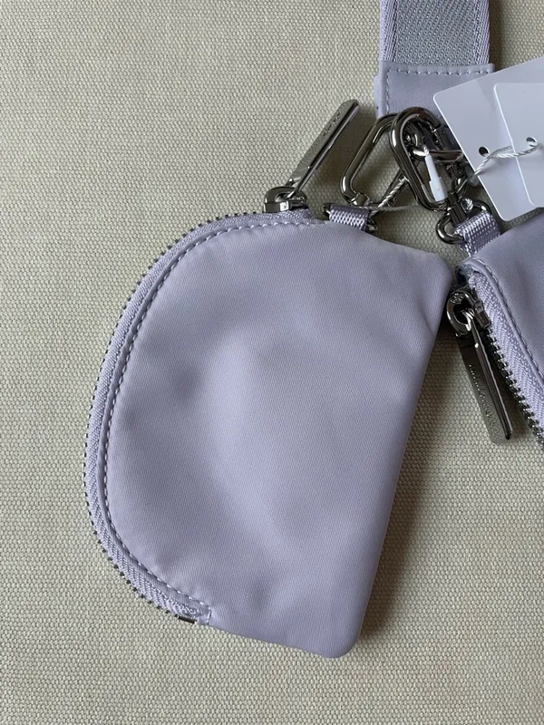 Lululemon Dual Pouch Wristlet *Metallic Wordmark - Faint Lavender - Image 11