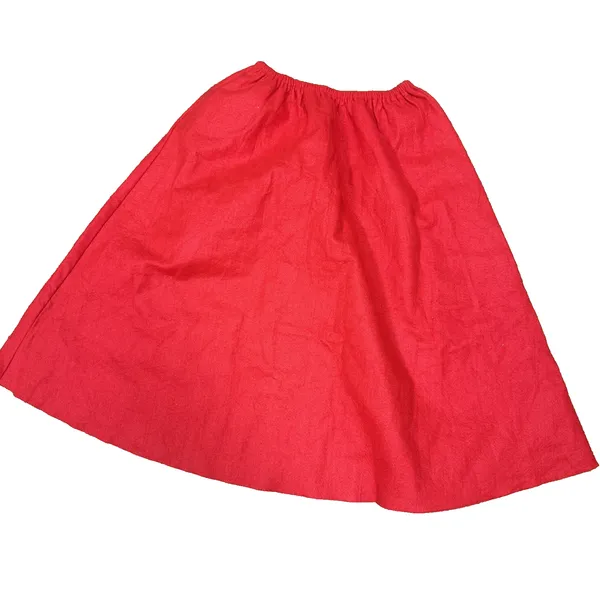 Poodle Skirt Red Felt Hand Made Elastic waist silver glitter dog w/ leash sz S/M - Image 4